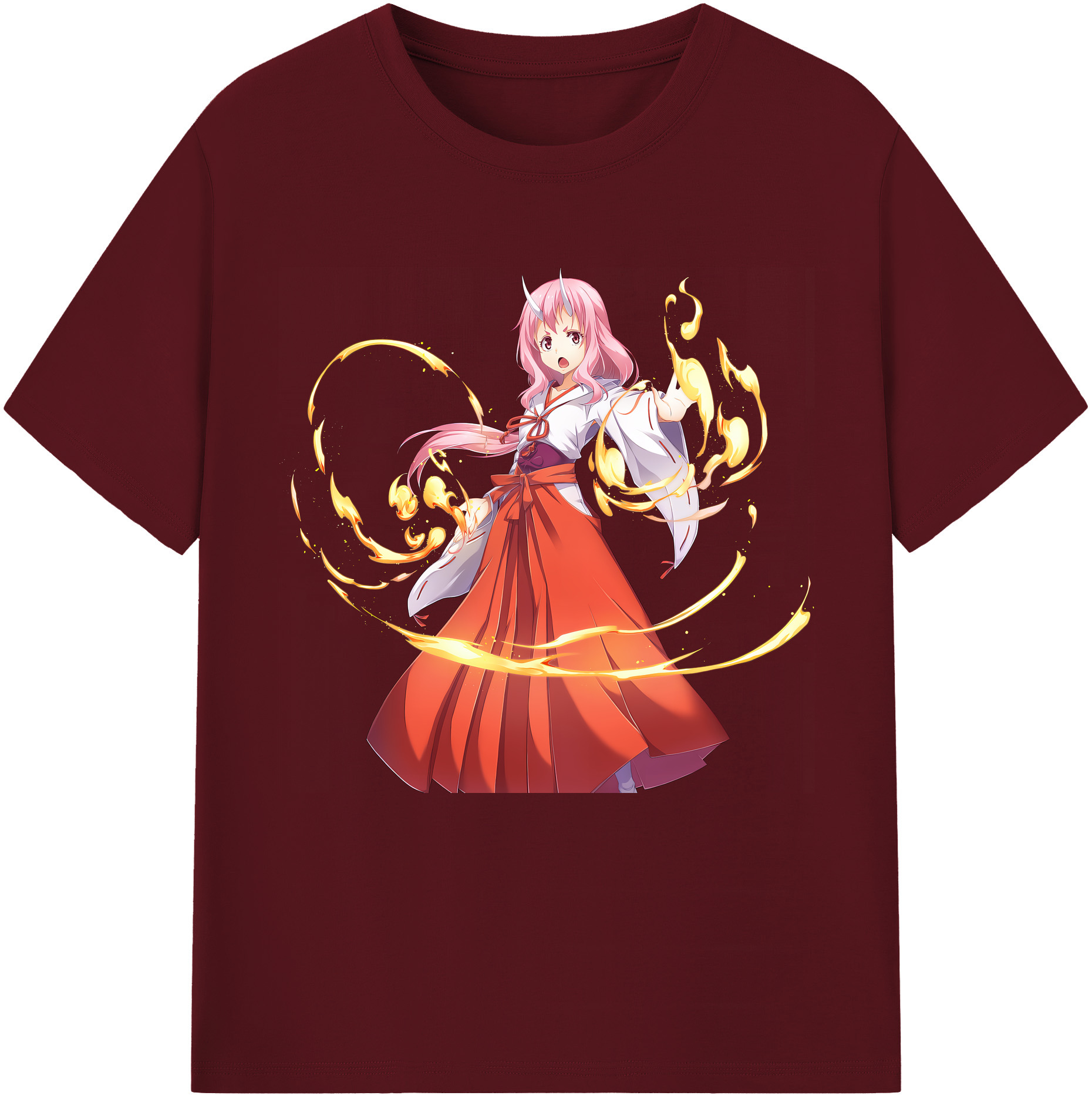 （画像用） 転スラ Regarding Reincarnated to Slime 綿100％半袖Tシャツ（フロントプリント）